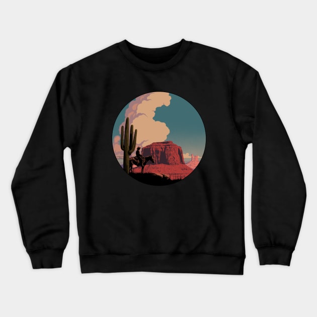 Desert Rider Crewneck Sweatshirt by khairulanam87